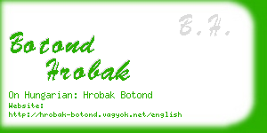 botond hrobak business card